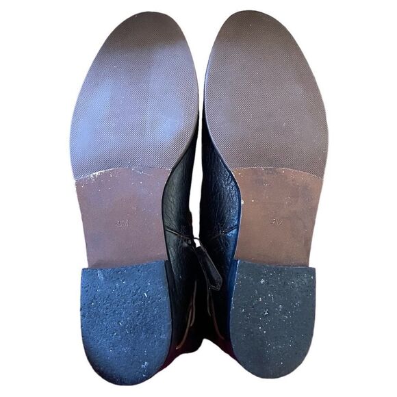 Tory Burch Derby Ankle Boots Pebble Leather Black - Picture 8 of 10